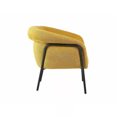 Clover Brego fotel, fekete, curry