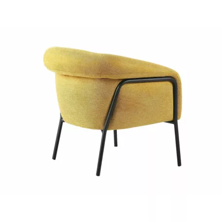 Clover Brego fotel, fekete, curry