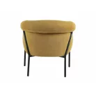 Clover Brego fotel, fekete, curry