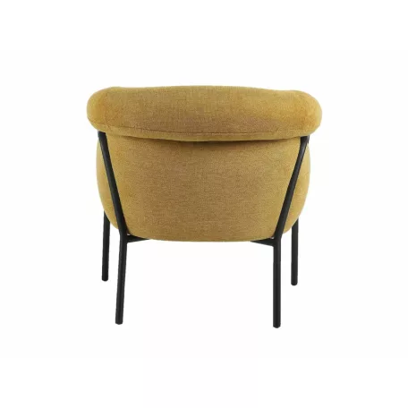 Clover Brego fotel, fekete, curry