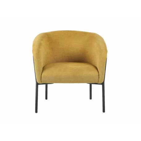 Clover Brego fotel, fekete, curry