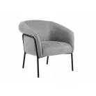 Clover Brego fotel, fekete, szürke