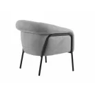 Clover Brego fotel, fekete, szürke