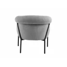 Clover Brego fotel, fekete, szürke