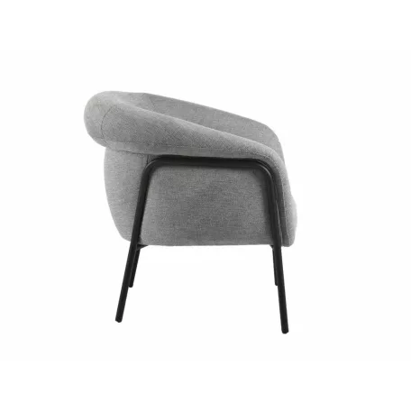Clover Brego fotel, fekete, szürke