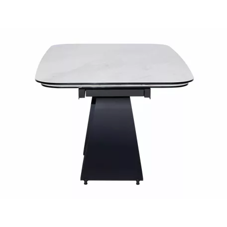 Infinity kerámia természetfeletti felhőasztal, 160X95, matt fekete, matt fehér