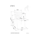 Strip szék, szürke, szürke