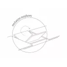 Logan kerámia asztal, 160X90, matt fekete, matt fehér