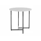 Alto II asztal, 80X80, fekete, fehér márványhatású
