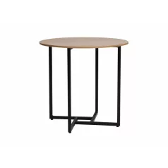 Alto II asztal, 80X80, fekete, tölgy