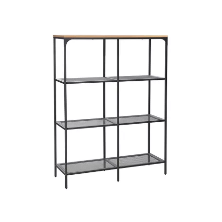 Lex A könyvespolc, 100X36, fekete, fekete / tölgy