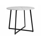 Luna asztal, 90X90, fekete, fehér, márványhatású