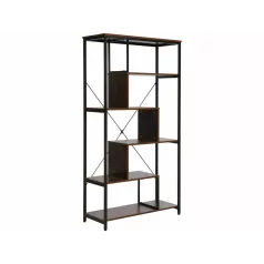 Net A polc, 85X35, fekete, sötét dió