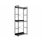 Rin A könyvespolc, 80X40, fekete, fekete