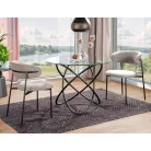 Elton szék, matt fekete, szürke