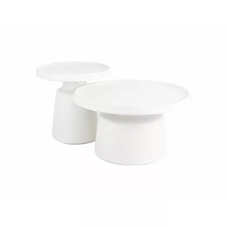 Rodos dohányzóasztal szett, világos szürke, világos szürke