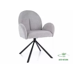 Planet Raven szék, matt fekete, világos szürke