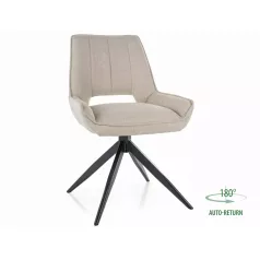 Tello Bjorn szék, matt fekete, világos bézs