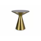 Seti asztal, 50X50, csiszolt arany, fekete