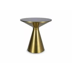 Seti asztal, 50X50, csiszolt arany, fekete