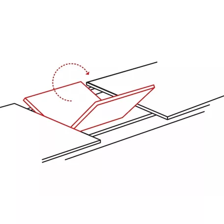 Gaston asztal, 100X100, fekete, fekete márványhatású