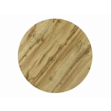 Póló asztal szett, 80X80, fekete, kézműves tölgy