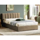 Montreal bársony ágy, 120x200, bézs