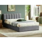 Montreal bársony ágy, 120x200, szürke