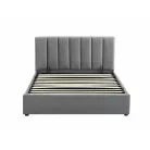Montreal bársony ágy, 120x200, szürke
