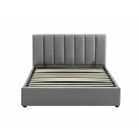 Montreal bársony ágy, 120x200, szürke