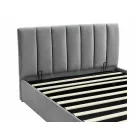 Montreal bársony ágy, 120x200, szürke