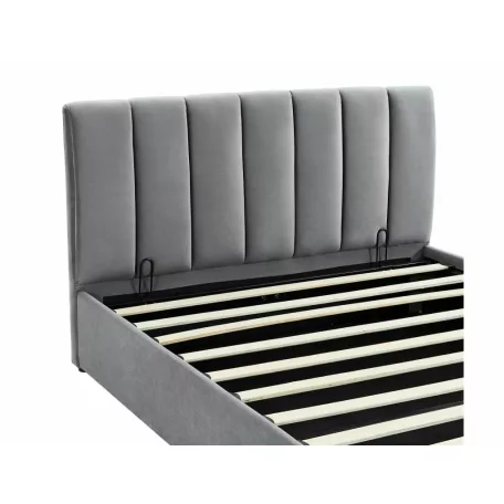 Montreal bársony ágy, 120x200, szürke