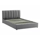 Montreal bársony ágy, 120x200, szürke