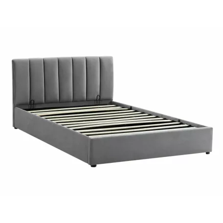 Montreal bársony ágy, 120x200, szürke