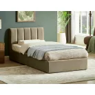 Montreal bársony ágy, 90x200, bézs