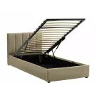 Montreal bársony ágy, 90x200, bézs