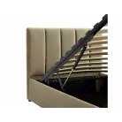 Montreal bársony ágy, 90x200, bézs