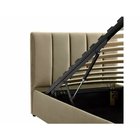 Montreal bársony ágy, 90x200, bézs