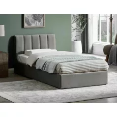 Montreal bársony ágy, 90x200, szürke