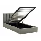 Montreal bársony ágy, 90x200, szürke