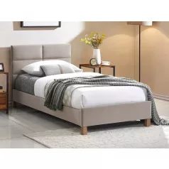 Sierra bársony ágy, 90x200, tölgy, bézs