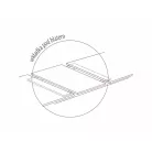 Vento asztal, 120X68, fekete, kézműves tölgy