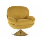 Brigitte Brego fotel, króm, curry