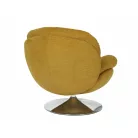 Brigitte Brego fotel, króm, curry