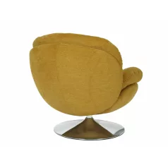 Brigitte Brego fotel, króm, curry