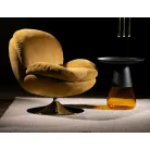 Brigitte Brego fotel, króm, curry