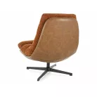 Felicia Raven fotel, matt fekete, fahéj