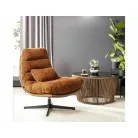 Felicia Raven fotel, matt fekete, fahéj