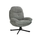 Harper fotel, fekete, olajzöld