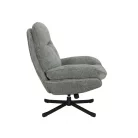 Harper fotel, fekete, olajzöld